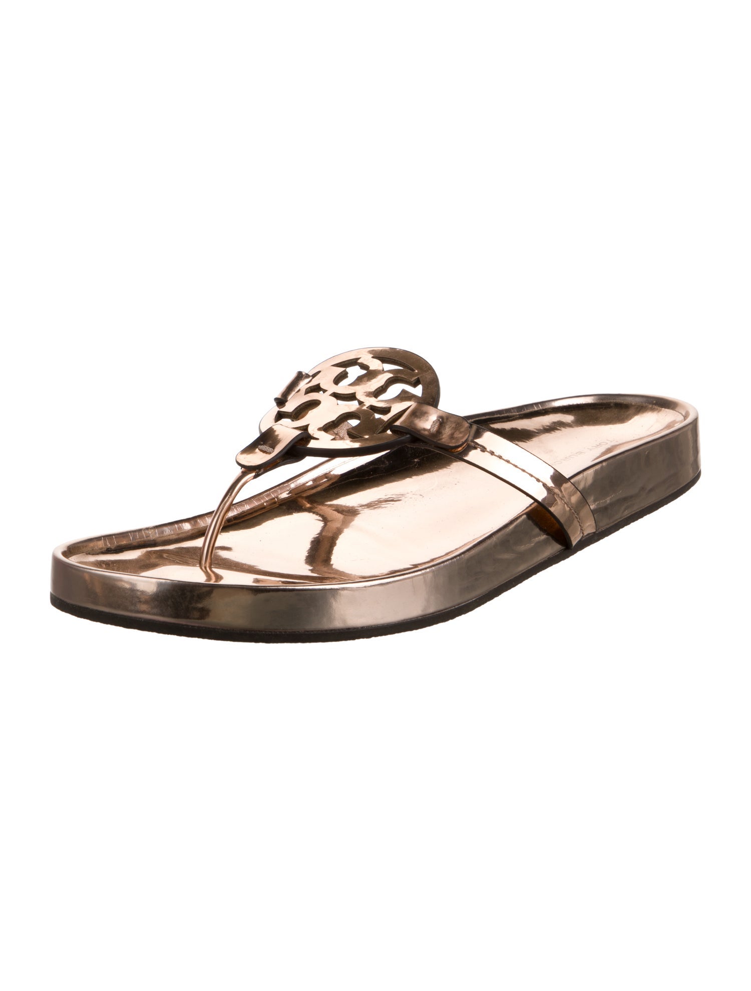 Tory Burch Patent Leather Slides